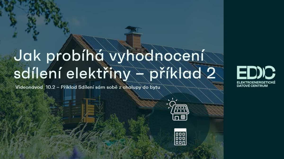 Příklad sdílení sám sobě z chalupy do bytu